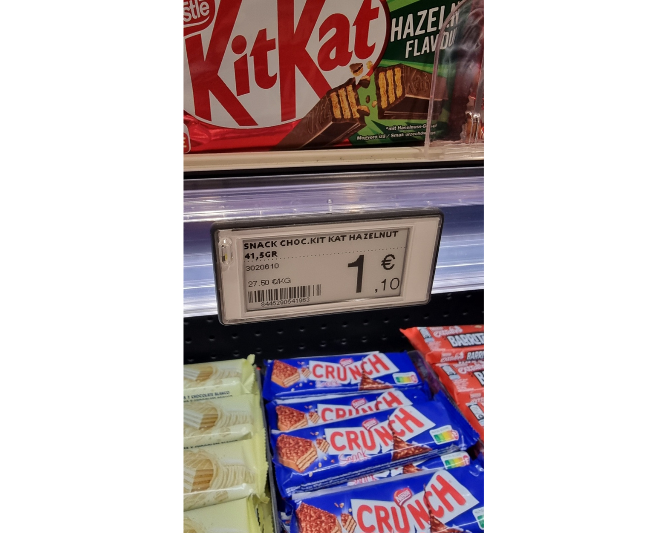 Etiquetas Eletrónicas no supermercado da sede da GALP em Alcântara